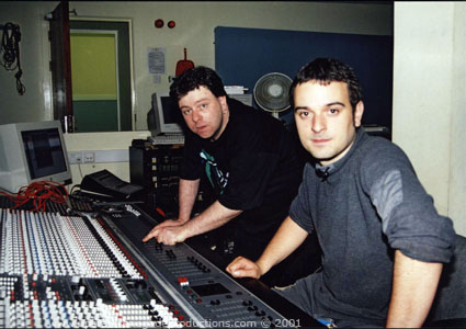 Louis P. Burns and Ian Bell NWIFHE studios, Derry. This image is subject to copyright. © Upstate Renegade Productions 2001. All rights reserved. 